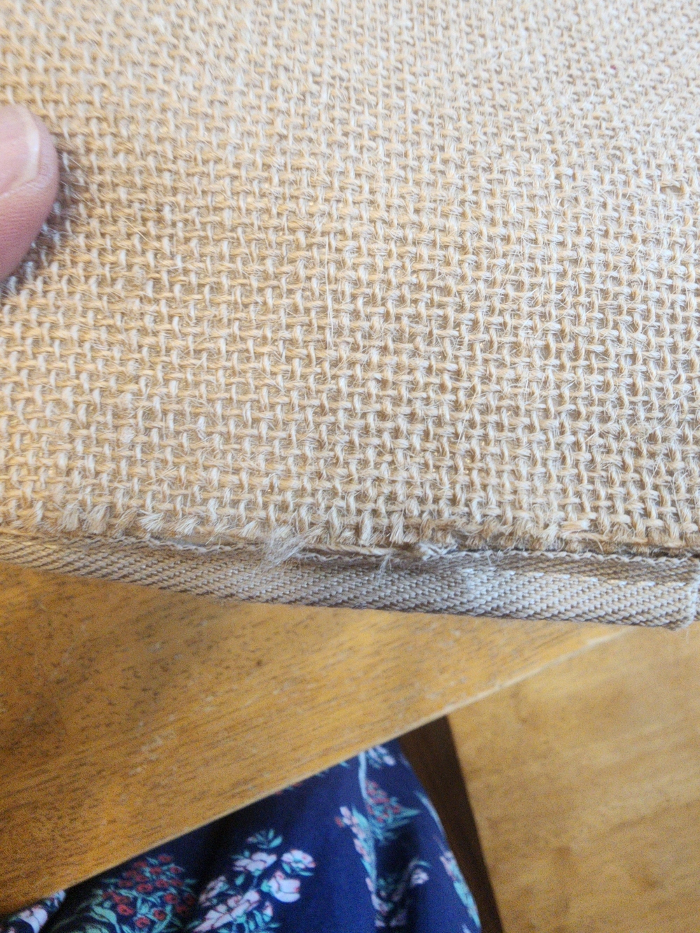 Brahmin Meredith tote bag featuring burlap construction  croc-embossed leather - Picture 10 of 16